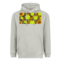 Tennis Ball With Sunflower And Racket  Licence Plato Heavyweight Hoodie | Teevron