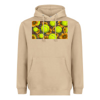 Mushroom tennis ball with sunflower and racket  licence plato Heavyweight Hoodie - BarkalooDesign