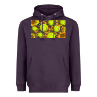 Plum tennis ball with sunflower and racket  licence plato Heavyweight Hoodie - BarkalooDesign