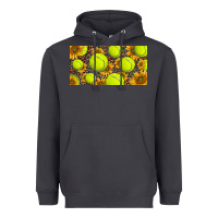Smoke tennis ball with sunflower and racket  licence plato Heavyweight Hoodie - BarkalooDesign