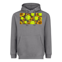 Storm tennis ball with sunflower and racket  licence plato Heavyweight Hoodie - BarkalooDesign
