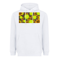 White tennis ball with sunflower and racket  licence plato Heavyweight Hoodie - BarkalooDesign