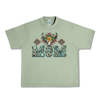Oil Green Mom with Cow skull Mother's Day Urban Heavy Tee - CowGirlArtShop