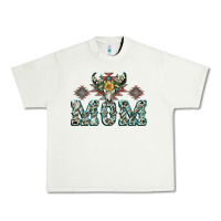 Mom With Cow Skull Mother's Day Urban Heavy Tee | Teevron