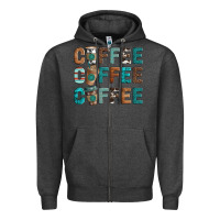 Charcoal Heather coffee Zipper Hoodie - Artiststas