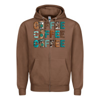 Chestnut coffee Zipper Hoodie - Artiststas