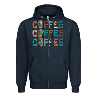 Navy coffee Zipper Hoodie - Artiststas