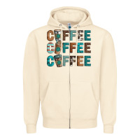 Sandshell coffee Zipper Hoodie - Artiststas