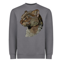 Storm Jaguarundi Head Heavyweight Sweatshirt - LillyAllenDesigns