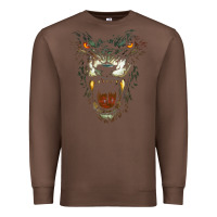 Chestnut Werewolf Face Lycan Gothic Horror Occult Scary Halloween Premium Sweatshirt - longCreatives