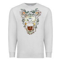 Dove Grey Werewolf Face Lycan Gothic Horror Occult Scary Halloween Premium Sweatshirt - longCreatives