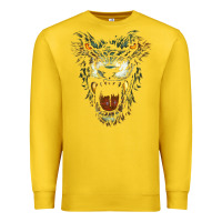 Lemon Werewolf Face Lycan Gothic Horror Occult Scary Halloween Premium Sweatshirt - longCreatives