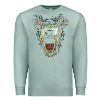 Seafoam Werewolf Face Lycan Gothic Horror Occult Scary Halloween Premium Sweatshirt - longCreatives