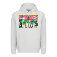 Dove Grey Summer Time Premium Hoodie - CowhideDigitalArt