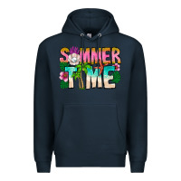 Navy Summer Time Premium Hoodie - CowhideDigitalArt