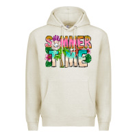 Oatmeal Heather Summer Time Premium Hoodie - CowhideDigitalArt