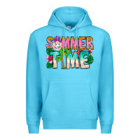 Ocean Blue Summer Time Premium Hoodie - CowhideDigitalArt