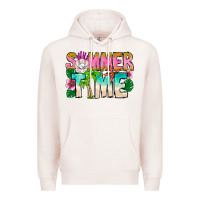 Pale Pink Summer Time Premium Hoodie - CowhideDigitalArt