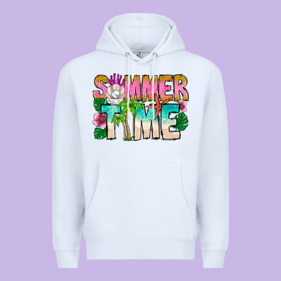 Summer Time Premium Hoodie Designed By Cowhidedigitalart