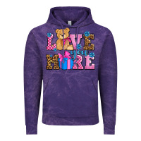 Cloud Purple love you more olivia Vintage Hoodie - OliviaCreatesArt