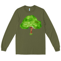 Army Green tree fa element 1 Long Sleeve Tee - FaDigitalArtStudio