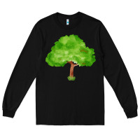 Black tree fa element 1 Long Sleeve Tee - FaDigitalArtStudio