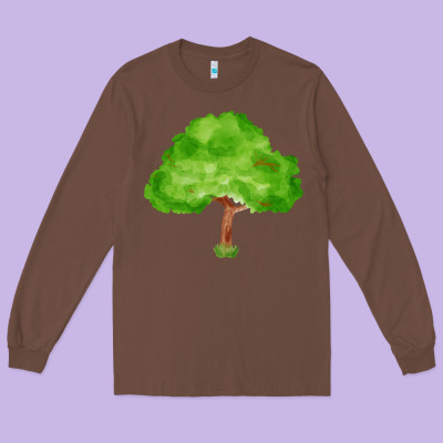 Tree Fa Element 1 Long Sleeve Tee Designed By Fadigitalartstudio