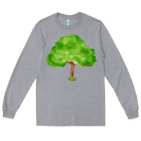 Heather Grey tree fa element 1 Long Sleeve Tee - FaDigitalArtStudio