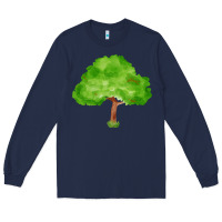 Navy tree fa element 1 Long Sleeve Tee - FaDigitalArtStudio