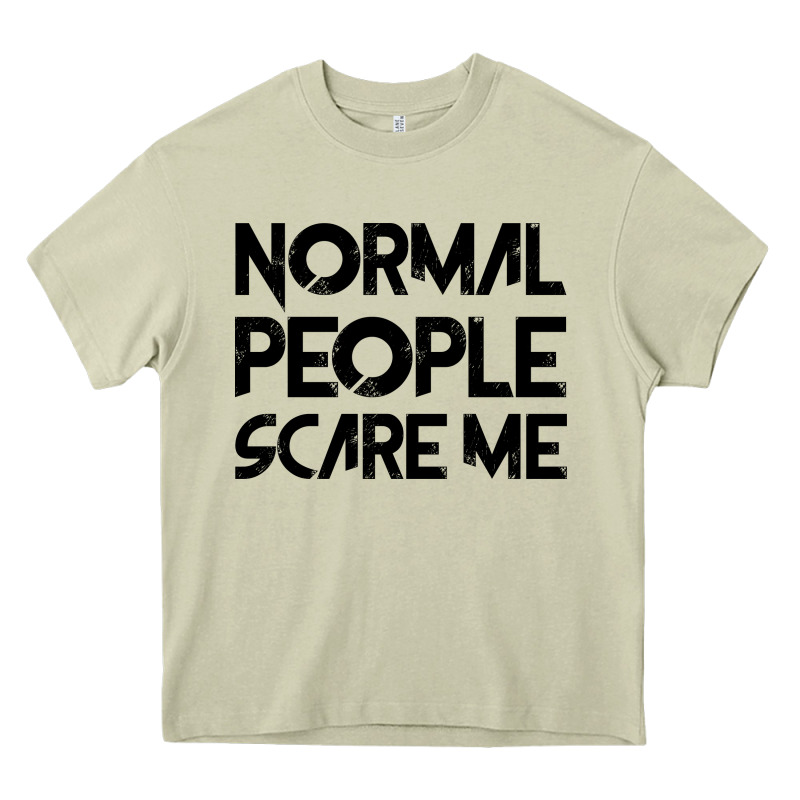Normal People Scare Me Heavy Core Tee by Bettercallsaul | Teevron