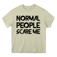 Mossy Normal People Scare Me Heavy Core Tee - Bettercallsaul