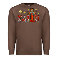 Chestnut faith our lady of guadalupe cross Premium Sweatshirt - BarkalooDesign