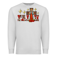 Dove Grey faith our lady of guadalupe cross Premium Sweatshirt - BarkalooDesign