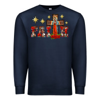 Navy faith our lady of guadalupe cross Premium Sweatshirt - BarkalooDesign