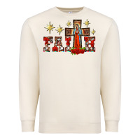Sandshell faith our lady of guadalupe cross Premium Sweatshirt - BarkalooDesign