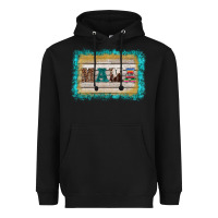 Black western turquoise's mama background Heavyweight Hoodie - BarkalooDesign