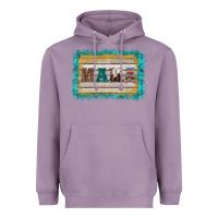Lavender western turquoise's mama background Heavyweight Hoodie - BarkalooDesign