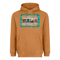 Meerkat western turquoise's mama background Heavyweight Hoodie - BarkalooDesign