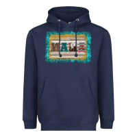 Navy western turquoise's mama background Heavyweight Hoodie - BarkalooDesign