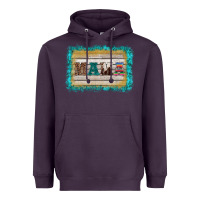 Plum western turquoise's mama background Heavyweight Hoodie - BarkalooDesign