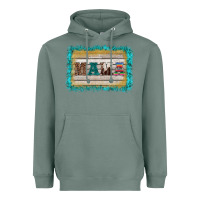 Sage western turquoise's mama background Heavyweight Hoodie - BarkalooDesign