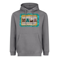 Storm western turquoise's mama background Heavyweight Hoodie - BarkalooDesign