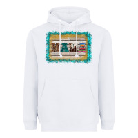 White western turquoise's mama background Heavyweight Hoodie - BarkalooDesign