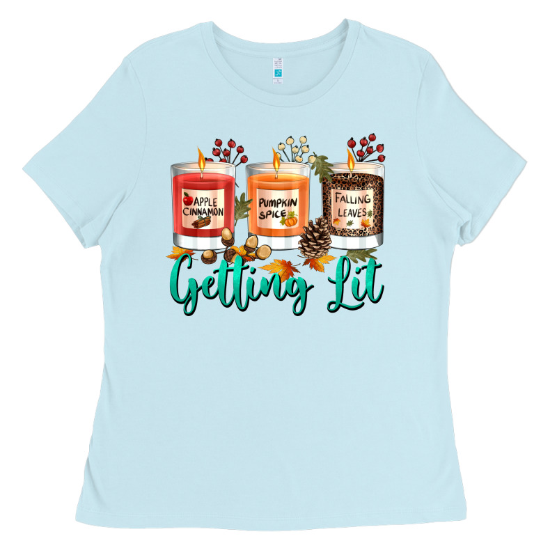 Candles With Fall Getting Lit Ladies Tee by texasbilliewilder | Teevron