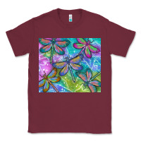Burgundy dragonflies Classic Tee - TumblerDesignByShophia
