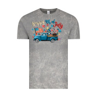 Cloud Rock happy 4th of july gnome truck Vintage Tee - CowGirlArtShop
