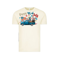 Vintage Arctic happy 4th of july gnome truck Vintage Tee - CowGirlArtShop