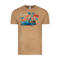 Vintage Camel happy 4th of july gnome truck Vintage Tee - CowGirlArtShop