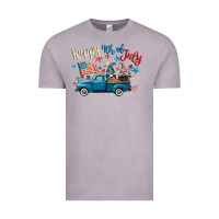 Vintage Zinc happy 4th of july gnome truck Vintage Tee - CowGirlArtShop