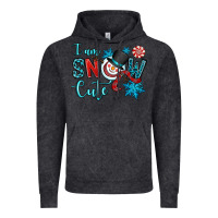 Vintage Black i am snow cute Vintage Hoodie - OliviaCreatesArt